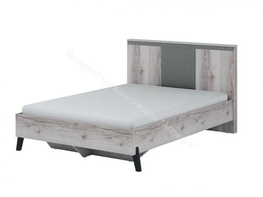 Кровать с ножками 1200 Ольга 3 Дуб делано серый