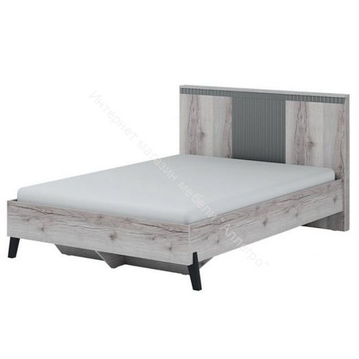 Кровать с ножками 1600 Ольга 3 Дуб делано серый