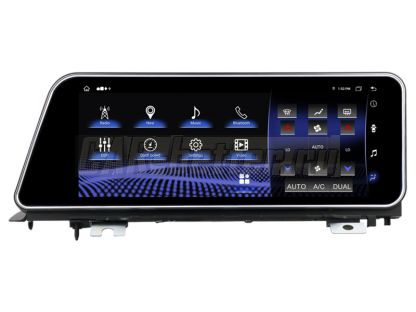 Магнитола Lexus RX 2016-2019, правый руль, 360 AHD, черная и коричневая задняя рамка (GMV3605ARB)