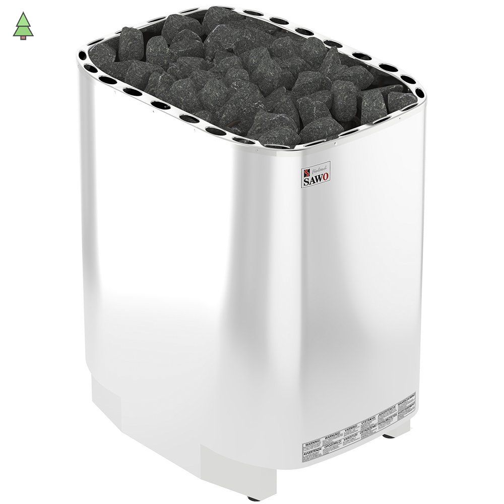 Электрическая печь SAWO SUPER SAVONIA V12 SAV-210NS-V12-Z (21 кВт,внутри оцинковка, снаружи нержавейка), выносной пульт (пульт и блок мощности докупаются отдельно)