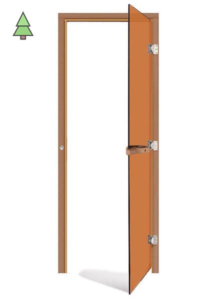 SAWO Дверь 7/19, бронза, правая, без порога, 730-3SGD