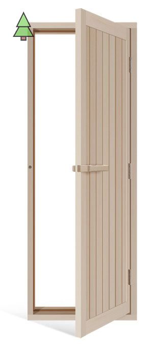 SAWO Дверь 700 х 2040, деревянная (осина), с порогом, 734-4SA