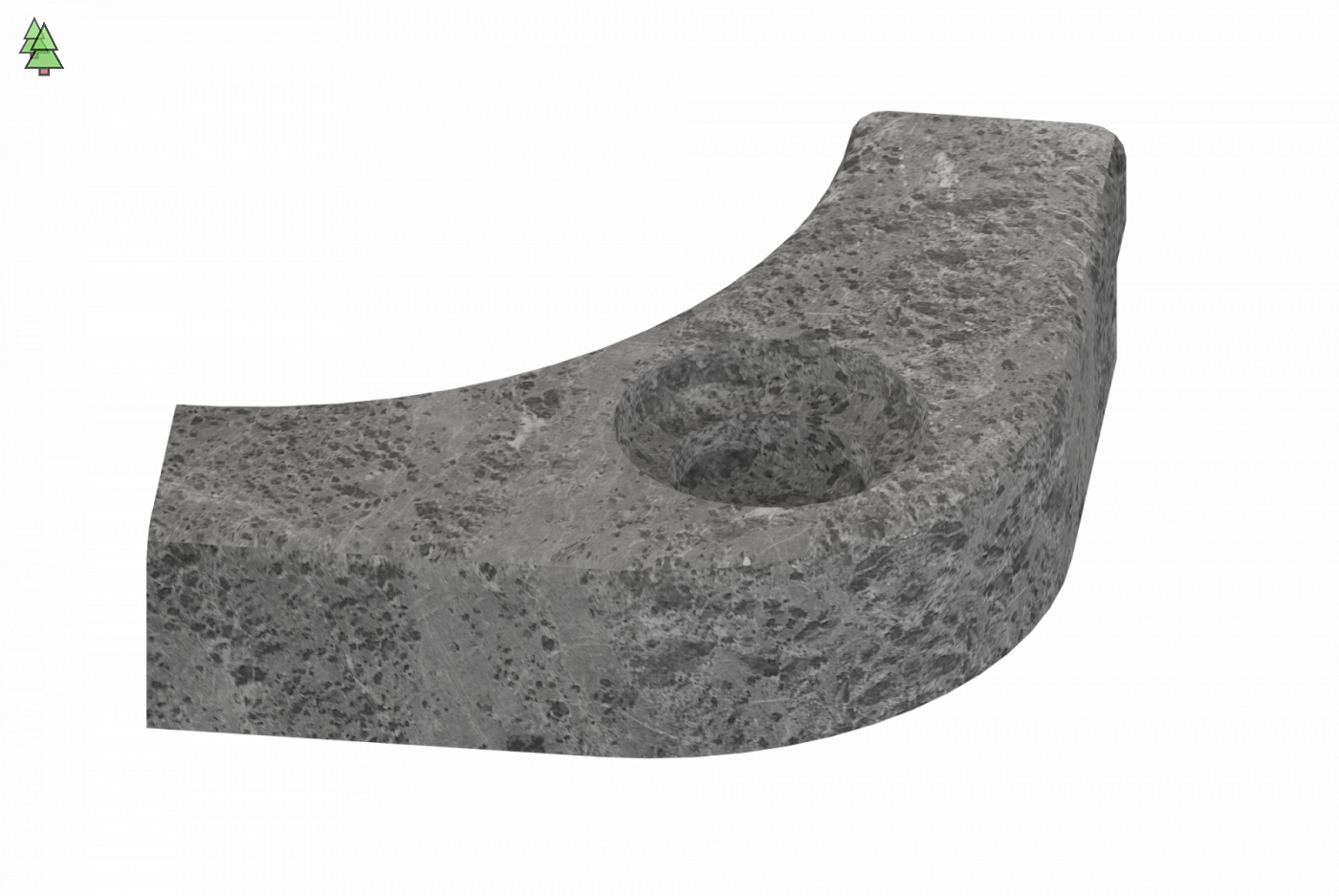 Боковой талькохлоритный элемент SAWO HP29-005 для печи CUMULUS (правый, 120х120х30мм)