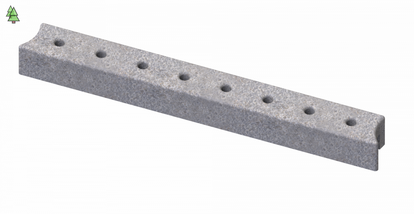 Верхний талькохлоритный элемент SAWO HP25-001 для печи NIMBUS V12 (640х70х60мм)