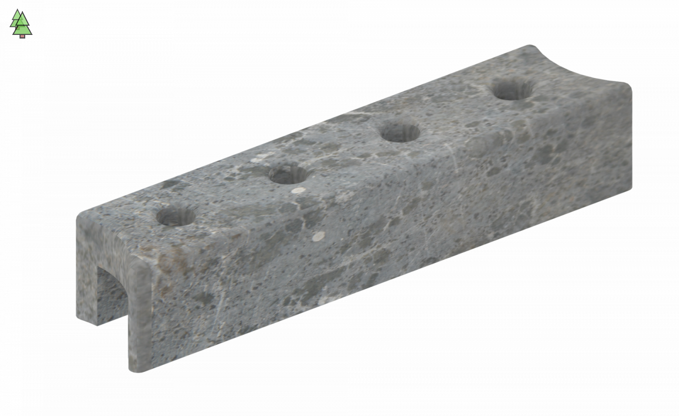 Верхний талькохлоритный элемент SAWO HP23-003 для печи NIMBUS (340х70х60мм)