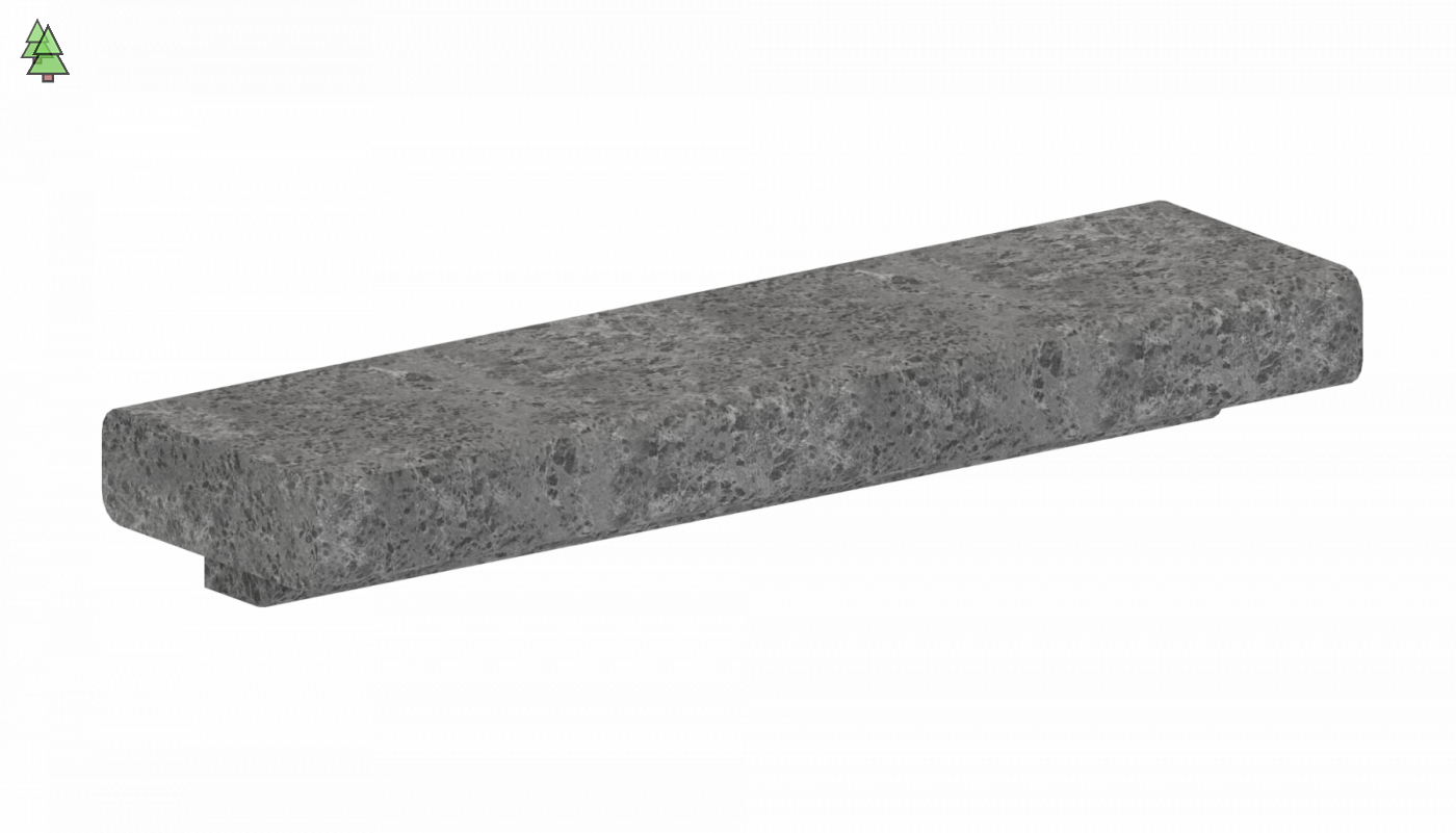 Верхний фронтальный талькохлоритный элемент SAWO HP29-006 для печи CUMULUS (длинный, 215х60мм)