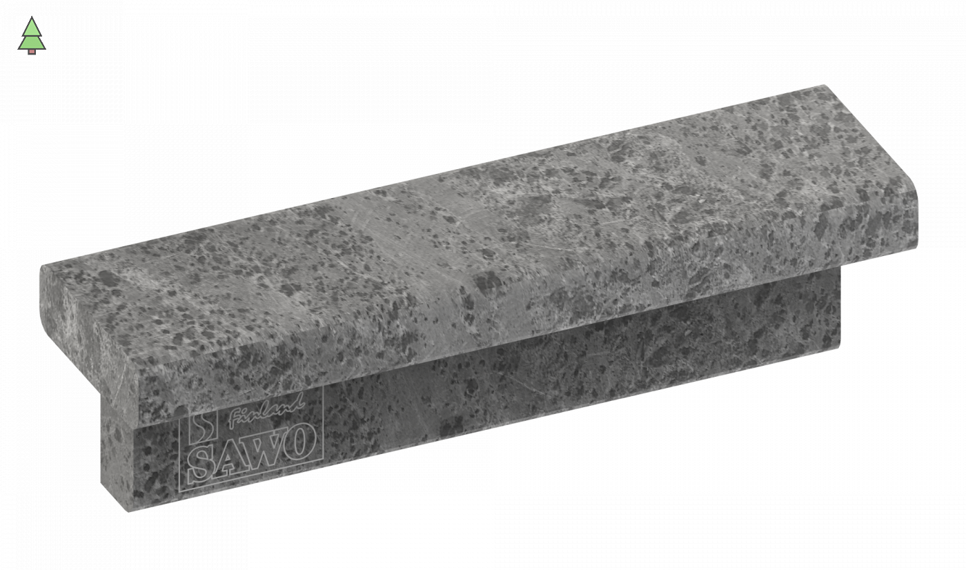 Верхний фронтальный талькохлоритный элемент SAWO HP29-003 для печи CUMULUS (короткий, 215х60х60мм)
