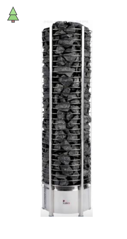 Электрическая печь SAWO TOWER TH3-60Ni2-P (6,0 кВт, нержавейка), выносной пульт (встроенный блок мощности, пульт покупается отдельно)