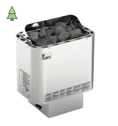 Электрическая печь SAWO NORDEX NR-90Ni2-Z (9,0 кВт,внутри оцинковка, снаружи нержавейка), выносной пульт (встроенный блок мощности, пульт покупается отдельно)