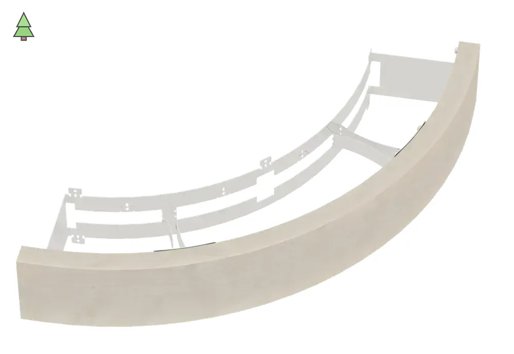 SAWO Деревянное ограждение для печи угловой установки ARIES ARI3, осина, артикул ARI-GUARD-W3-CNR-A