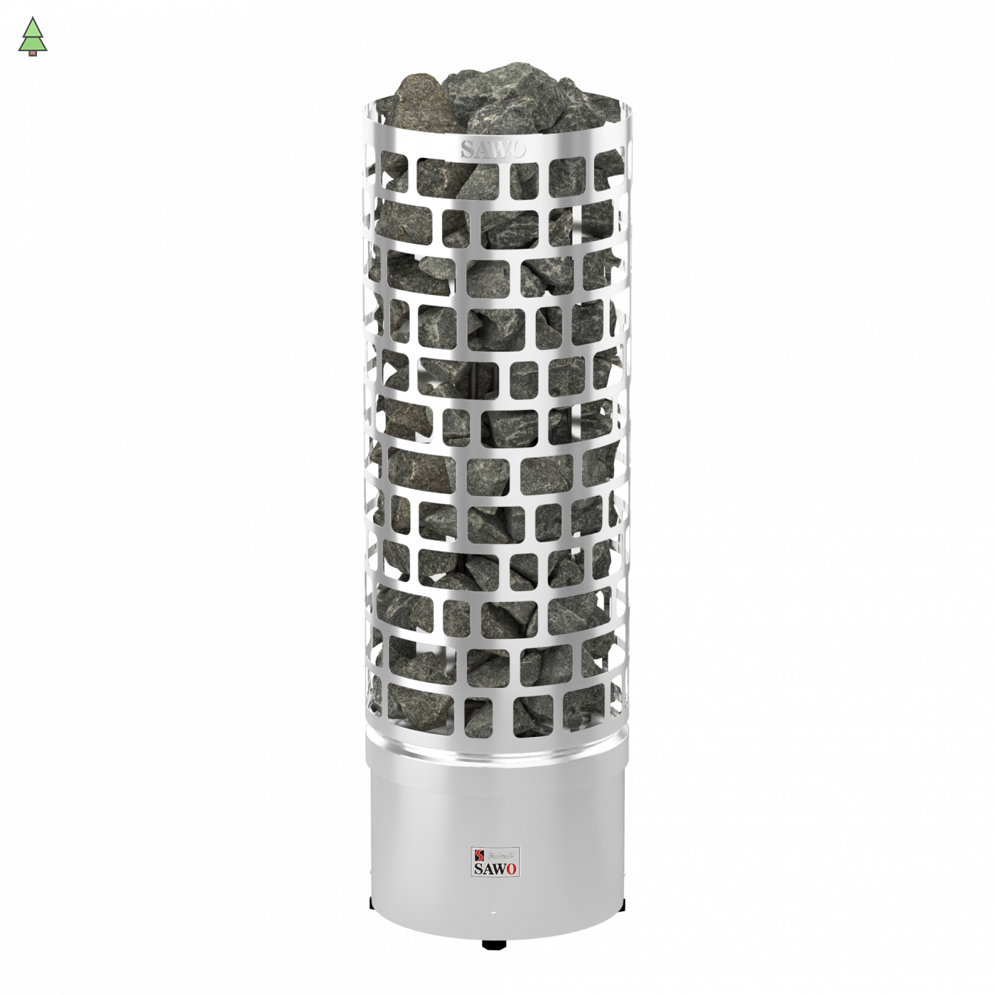 SAWO Электрическая печь Aries напольная, 7,5 кВт, нерж. сталь, артикул ARI3-75NS-P, выносной пульт (пульт и блок мощности докупаются отдельно)