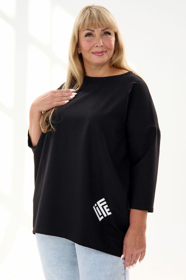 Кофта Футер life [черный]