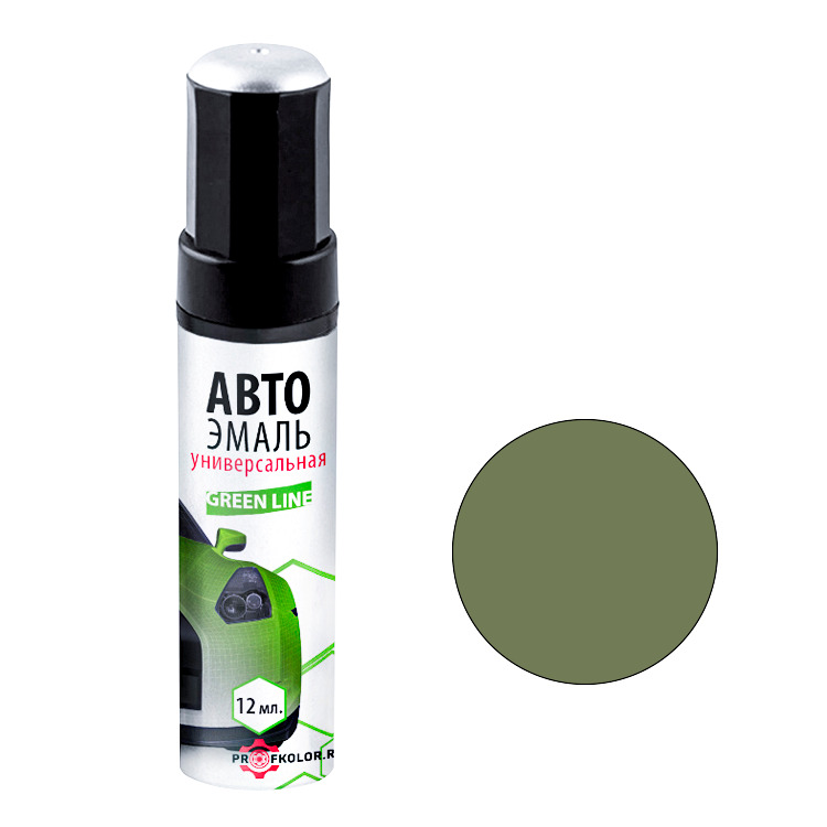 Карандаш с кисточкой для подкраски сколов на Chery Qq,Chery. Цвет Elegant Green. Код цвета: 6007