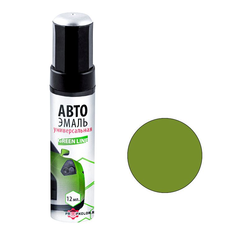 Карандаш с кисточкой для подкраски сколов на Chery Qq. Цвет Apple Green. Код цвета: FH