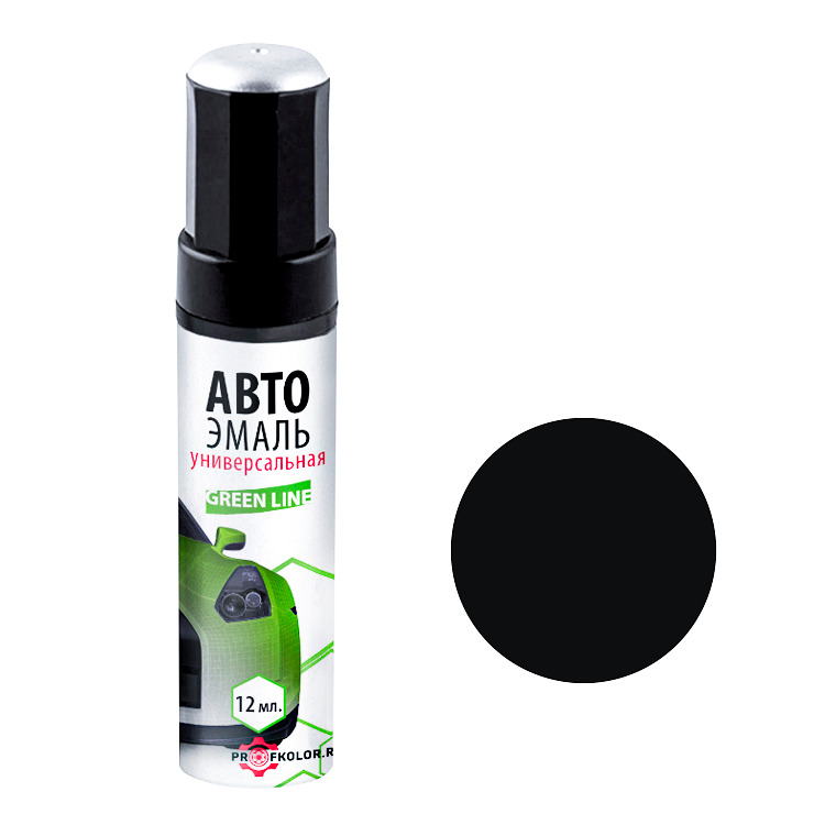 Карандаш с кисточкой для подкраски сколов на Geely Ec7. Цвет Black Pearl. Код цвета: HZZ