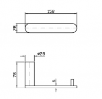 Держатель для туалетной бумаги Zucchetti Isy22 ZAF132 схема 2