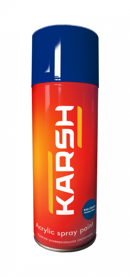 Karsh Краска акриловая RAL5010 сигнально-синяя, 400мл аэрозоль, глянец