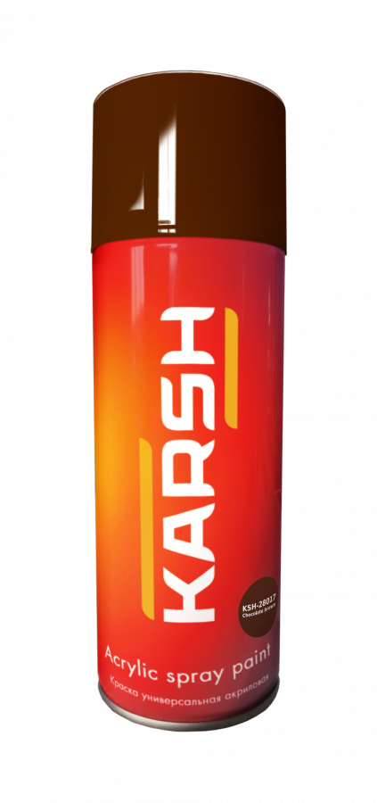 Karsh Краска акриловая RAL8017 шоколадно-коричневая 2 400мл аэрозоль, глянец