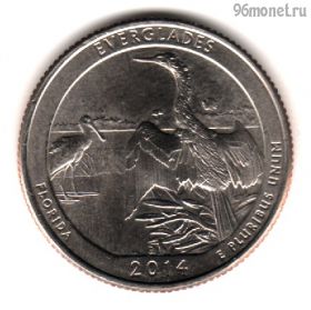 США 25 центов 2014 D