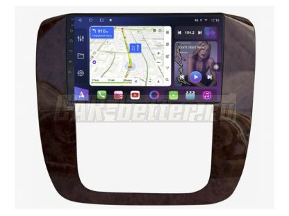 Магнитола Chevrolet Tahoe GMT900 2007-2013, рамка коричневая, Farcar, S500 (FC-BM1174M)