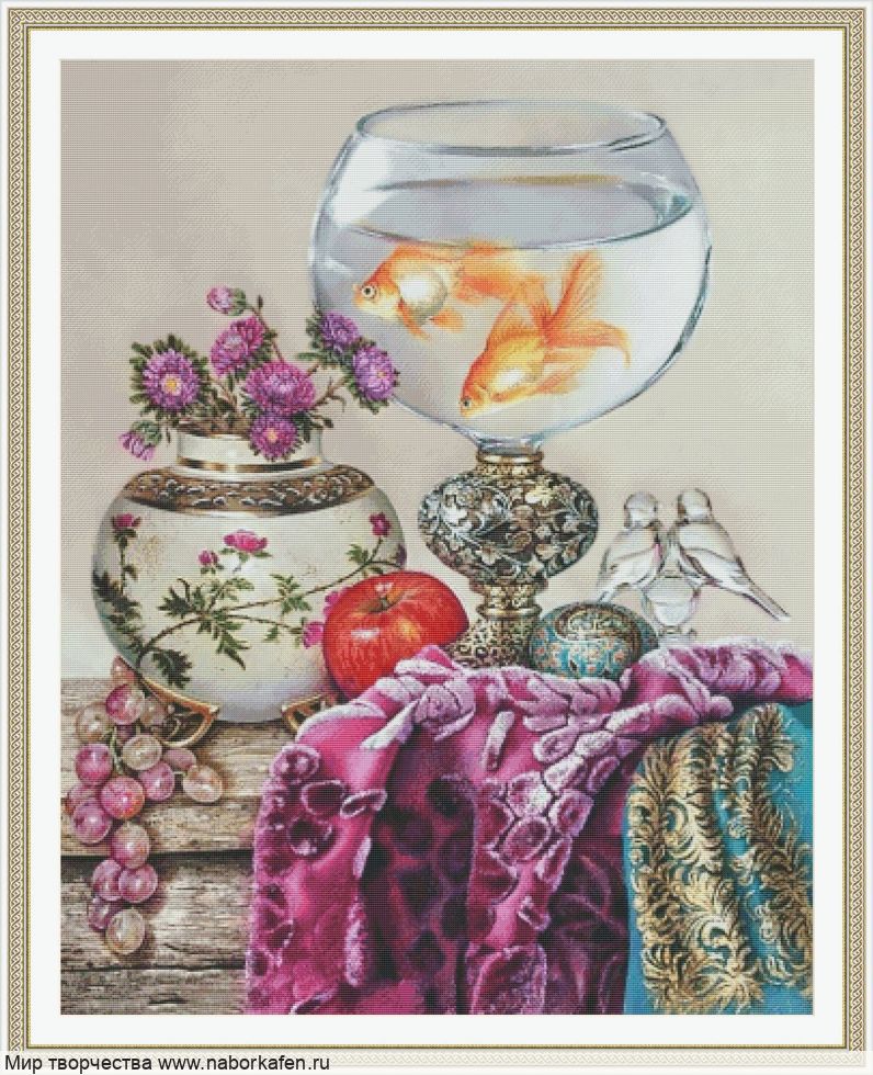 Набор для вышивания "Золотые рыбки"