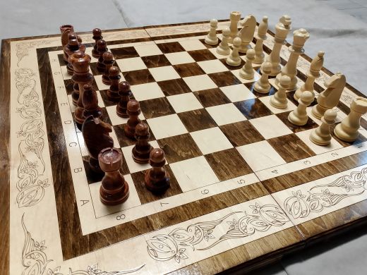 Шахматы + нарды большие 60