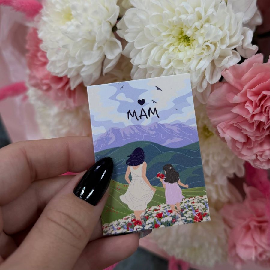 Открытка маме..