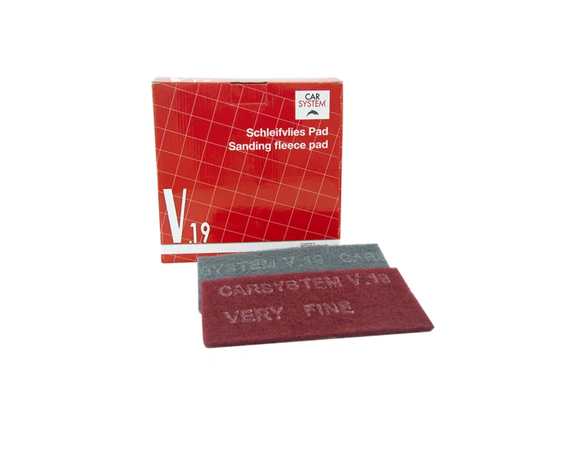 Губка матирующая V19 115 x 230мм красная сверхтонкая (уп.=25шт.)