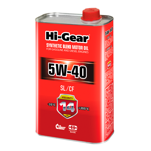 Hi-Gear API SL/CF SAE 5W-40, 1л