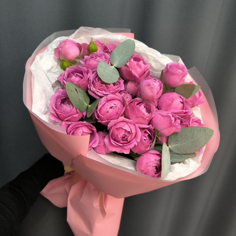 Букет из пионовидной розочки Мисти Баблз