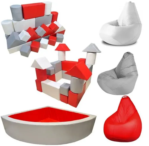 Набор мягких модулей для игровой комнаты №17