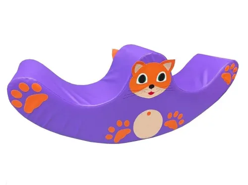 Детская качалка двойная "Котик"