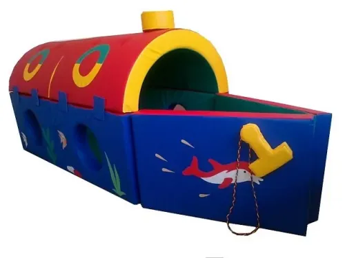 Мягкий модуль "Пароходик-трансформер"