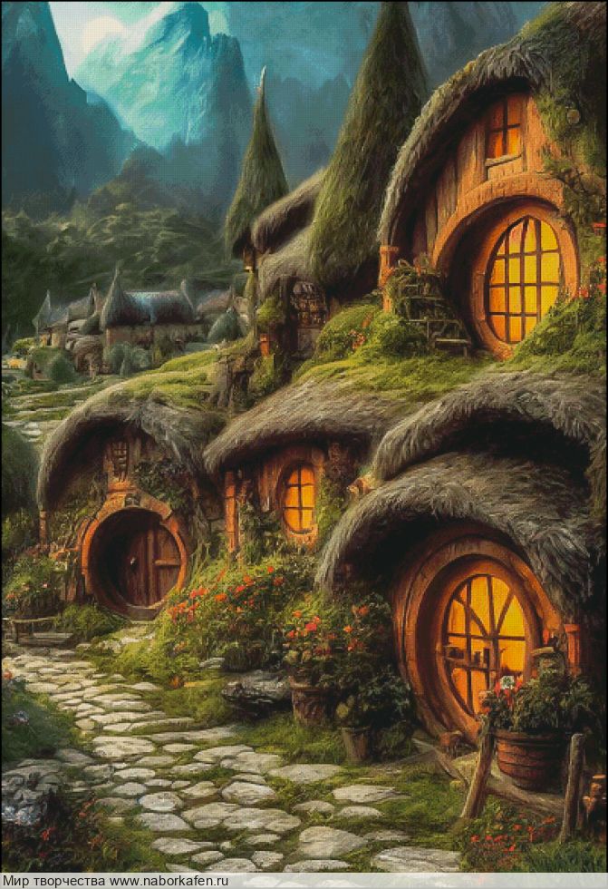 Набор для вышивания "Хоббитон"