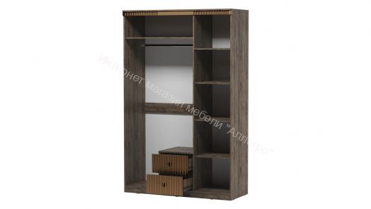 Шкаф трехдверный на цоколе Ольга 3  Дуб коми