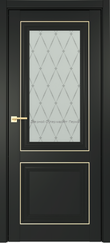 Прадо Винил черный, молдинг золото или серебро, со стеклом