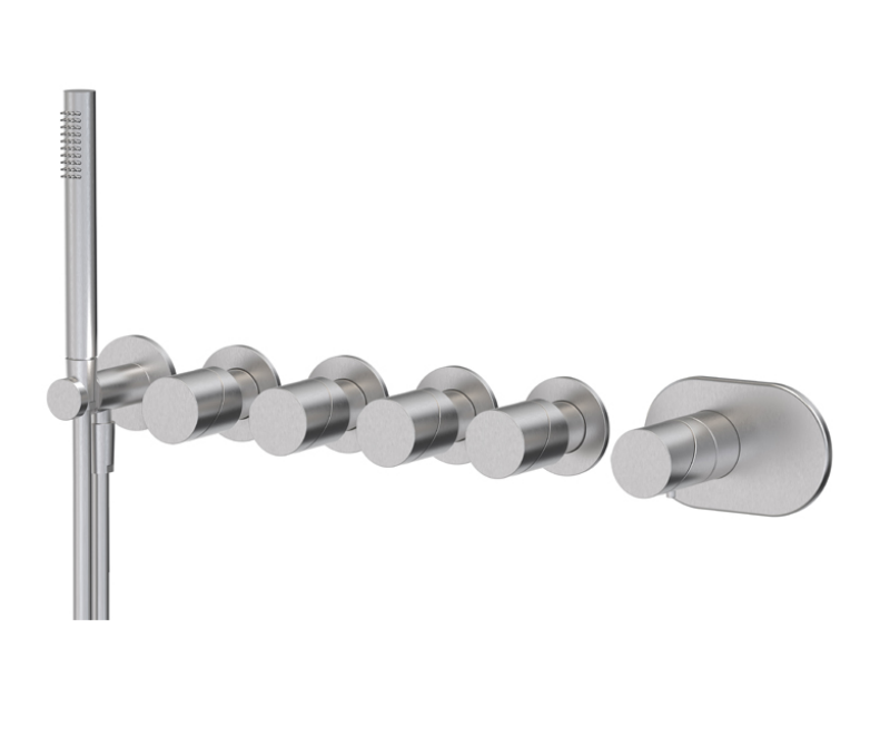 Встроенный однорычажный смеситель Fima - Carlo Frattini Slide F5828X4 с четырьмя выходами