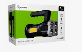 Фонарь прожектор SBF-813, 7LED+COB, аккум.Type C
