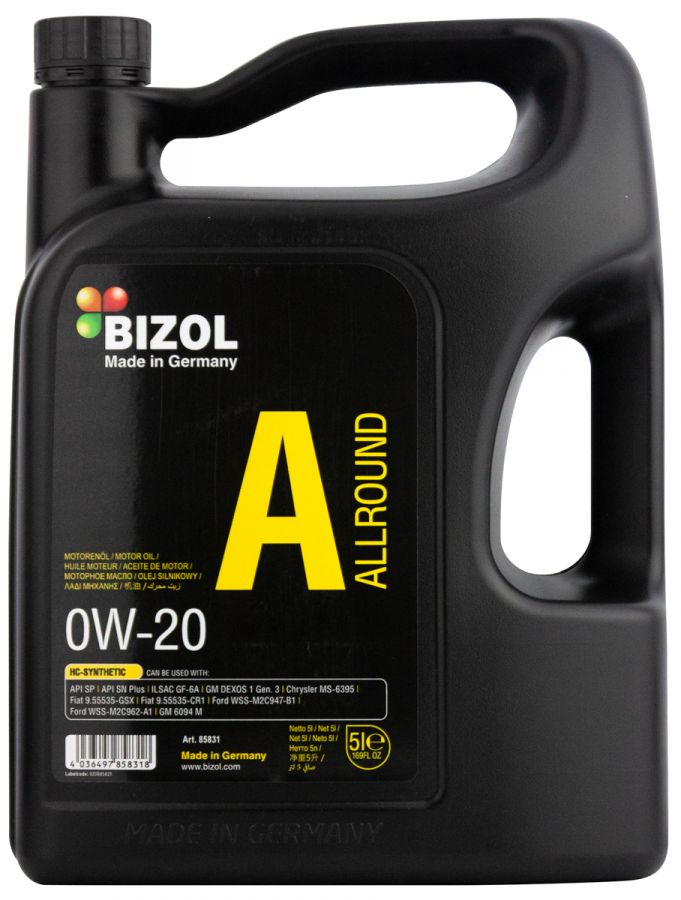 BIZOL Allround 0W-20, 5л