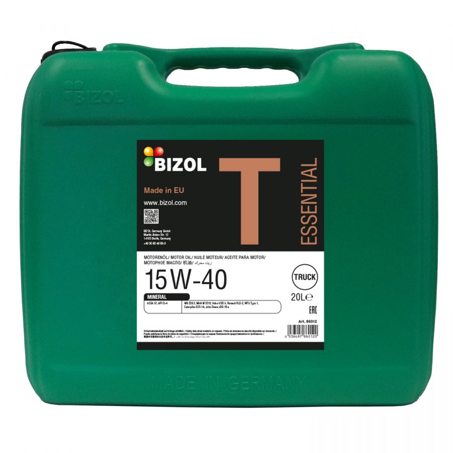 BIZOL Truck Essential 15W-40, 20л