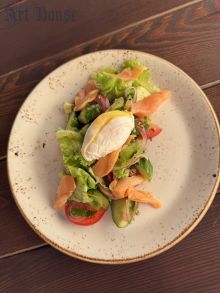 Пашот де-люкс с лососем