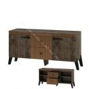 Тумба ТВ с ножками Ольга 3 Дуб коми