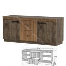 Тумба ТВ на цоколе Ольга 3 Дуб коми