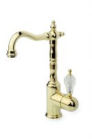 Однорычажный смеситель на горизонтальную поверхность для раковины Boheme Crystal 282-CRST схема 1