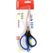 Ножницы канцелярские "deVENTE. Gills" 20 см, двухцветные прорезиненные кольца c лепестками