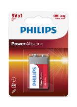 батарейка крона PHILIPS Power 6LR61/9V (алкалин)