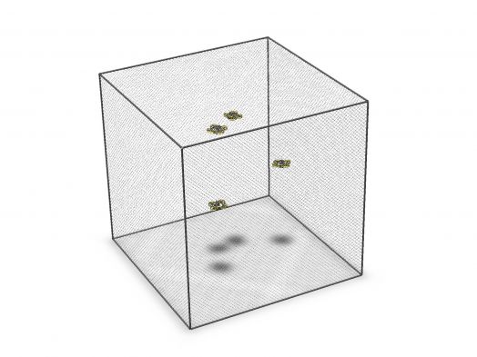 Полётная зона для квадрокоптеров 3х3х3