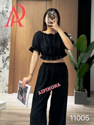 Домашний костюм с брюками  AIPINGNA 11005 (черный)
