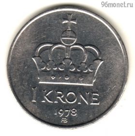 Норвегия 1 крона 1978 АВ