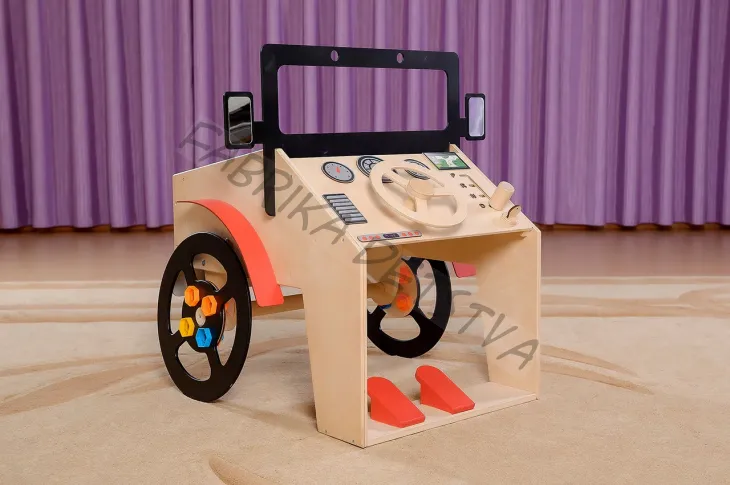 Игровой модуль АВТОМОБИЛЬ для детского сада, с инструментами и деталями для конструирования, ИМ-02